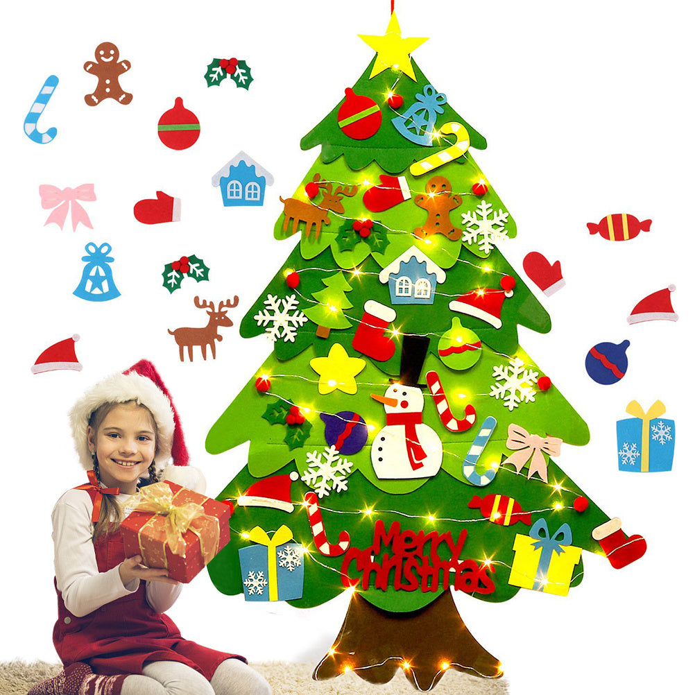 Children's DIY felt Christmas tree with lights - 𝓢𝓱𝓸𝓹𝓵𝓮𝓬𝔂