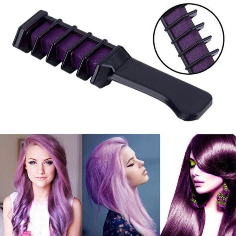 Temporary Mini Disposable Crayons Hair Color Dyeing Mascara Dye Chalk Box With Brush - 𝓢𝓱𝓸𝓹𝓵𝓮𝓬𝔂