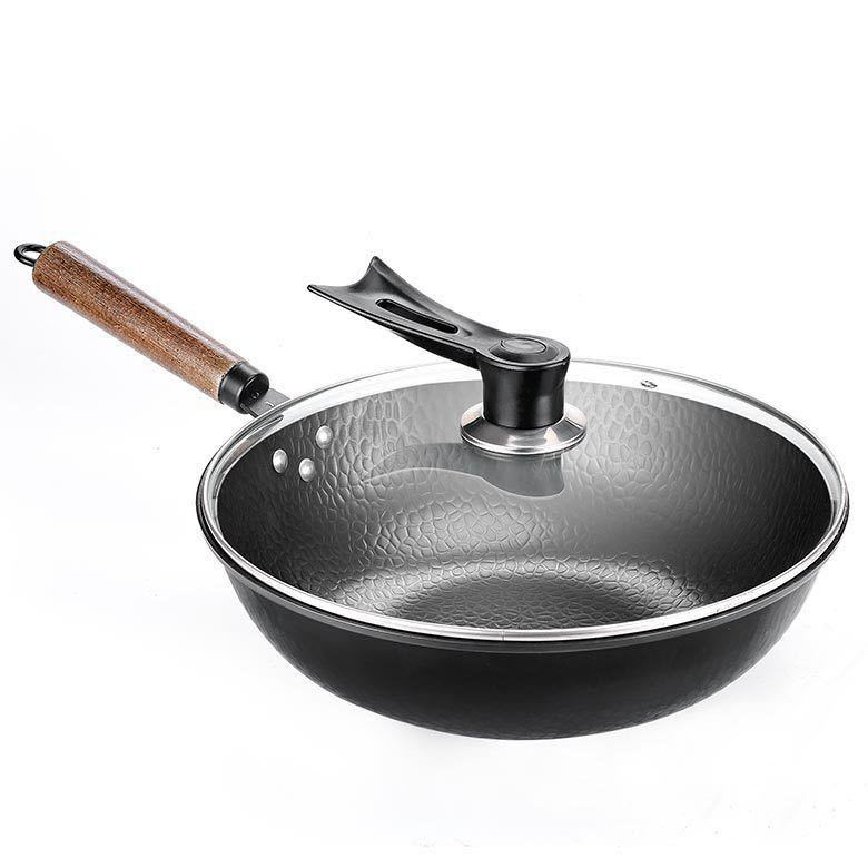 Iron Pan Traditional Iron Wok Handmade - 𝓢𝓱𝓸𝓹𝓵𝓮𝓬𝔂
