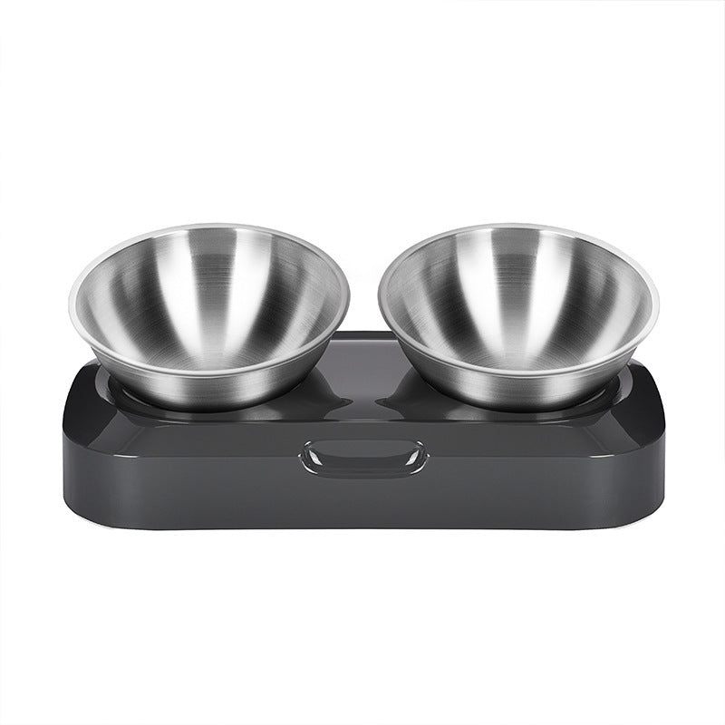 Pet Stainless Steel Bowl Pet Double Night - 𝓢𝓱𝓸𝓹𝓵𝓮𝓬𝔂