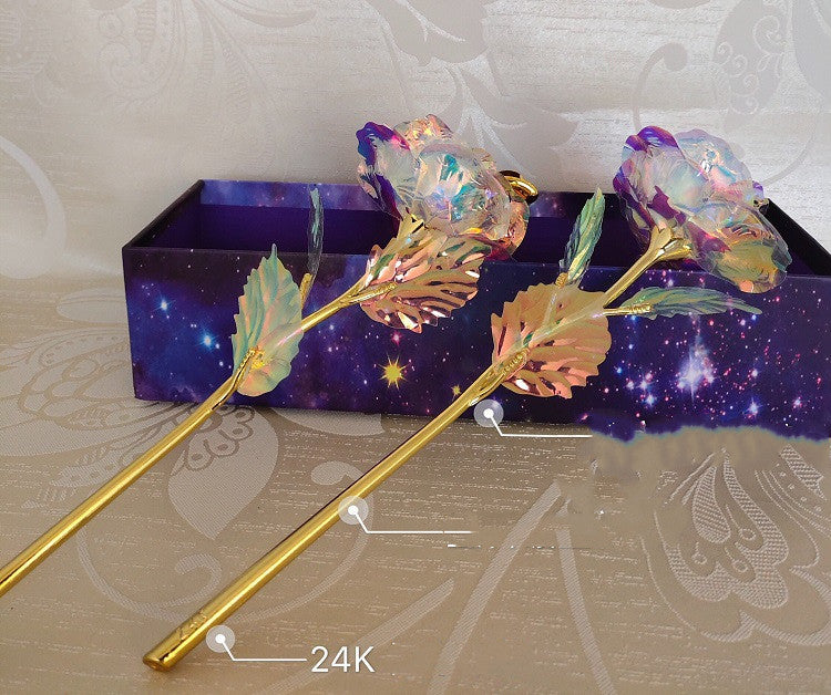 24K Luminous Color Gold Rose Flower Set - 𝓢𝓱𝓸𝓹𝓵𝓮𝓬𝔂