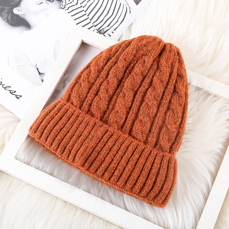 Winter Mohair Women Fleece Knitted Beanie - 𝓢𝓱𝓸𝓹𝓵𝓮𝓬𝔂