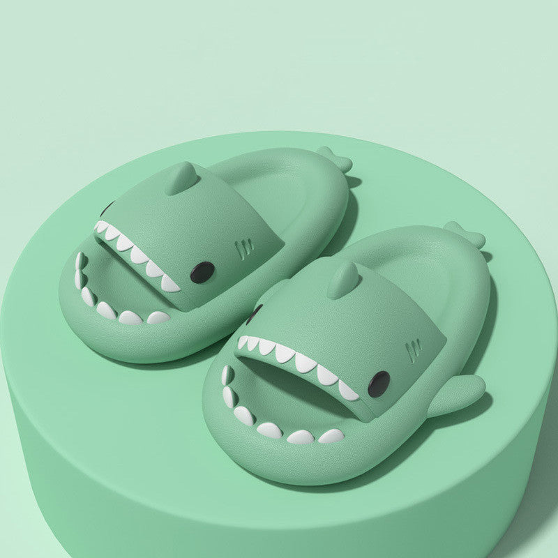Adult's Slippers Indoor Outdoor Funny Shark Cartoon - 𝓢𝓱𝓸𝓹𝓵𝓮𝓬𝔂