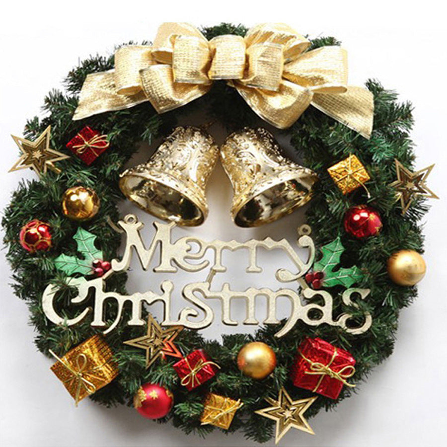 Christmas Wreath Clover Wreath Natural Pine Decorative Christmas Garland with Frost - 𝓢𝓱𝓸𝓹𝓵𝓮𝓬𝔂