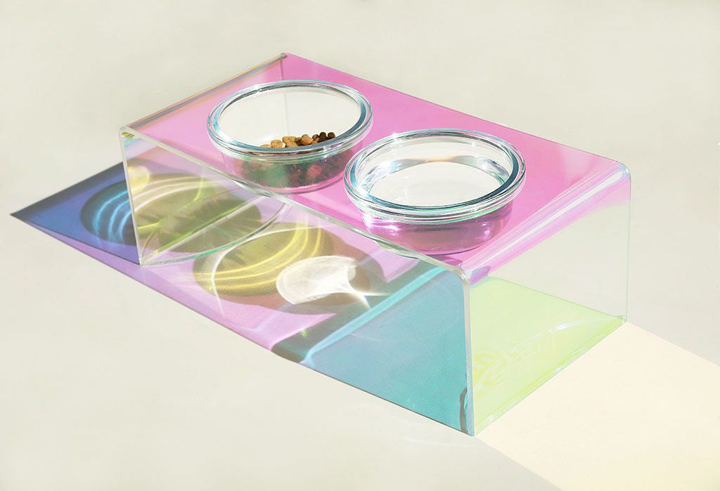 Acrylic Pet Dazzling Bowl Food Basin Small Dog - 𝓢𝓱𝓸𝓹𝓵𝓮𝓬𝔂