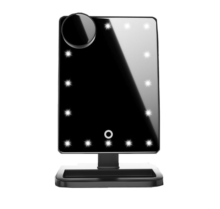 Touch Screen Makeup Mirror With 20 LED Light Bluetooth Music Speaker 10X Magnifying Mirrors Lights - 𝓢𝓱𝓸𝓹𝓵𝓮𝓬𝔂