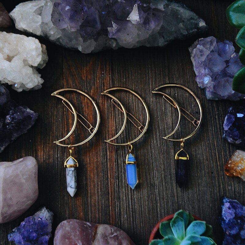 Moon hexagonal hairpin - 𝓢𝓱𝓸𝓹𝓵𝓮𝓬𝔂