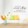 Every Love Storyy Printed Wall Stickers Proverbs English Poetry