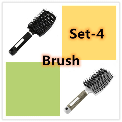 Hairbrush Anti Klit Brushy Haarborstel Women Detangler Hair Brush Bristle Nylon Scalp Massage  Teaser Hair Brush Comb - 𝓢𝓱𝓸𝓹𝓵𝓮𝓬𝔂