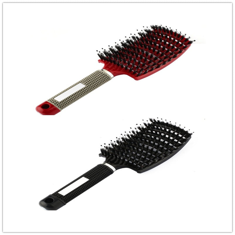Hairbrush Anti Klit Brushy Haarborstel Women Detangler Hair Brush Bristle Nylon Scalp Massage  Teaser Hair Brush Comb - 𝓢𝓱𝓸𝓹𝓵𝓮𝓬𝔂