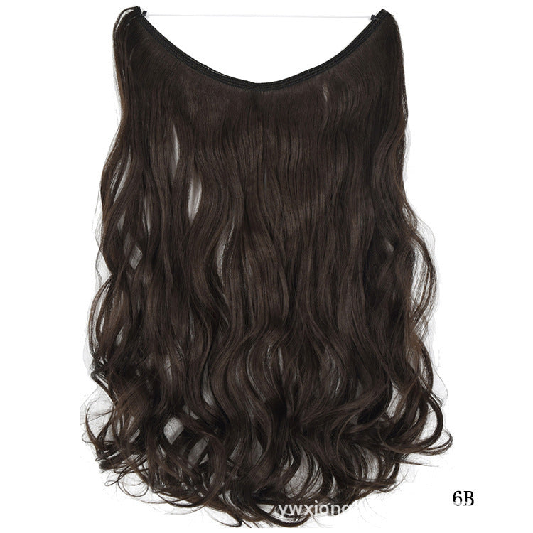 22 inches Invisible Wire No Clips in Hair Extensions Secret Fish Line Hairpieces Silky Straight Synthetic - 𝓢𝓱𝓸𝓹𝓵𝓮𝓬𝔂
