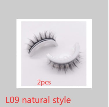 Reusable 3D Mink Lashes Natural False Eyelashes Self Adhesive Fake Glue Free Makeup Eyelash Extension Silk - 𝓢𝓱𝓸𝓹𝓵𝓮𝓬𝔂
