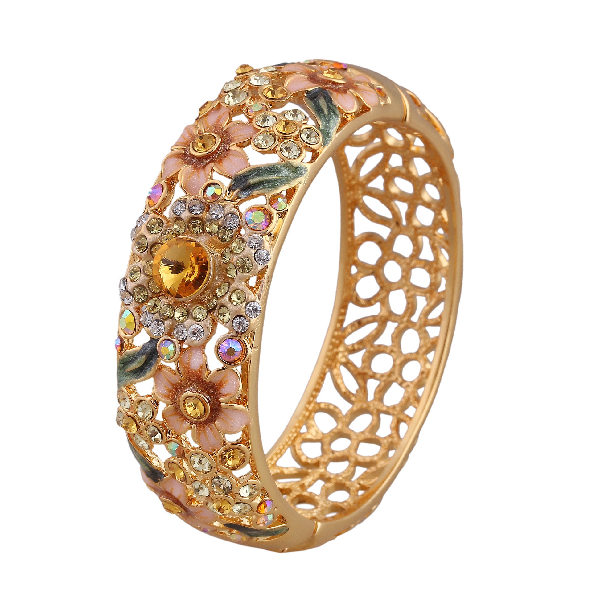 Bracelet Hollow Enamel Gold Plated Ornament - 𝓢𝓱𝓸𝓹𝓵𝓮𝓬𝔂