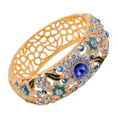 Bracelet Hollow Enamel Gold Plated Ornament - 𝓢𝓱𝓸𝓹𝓵𝓮𝓬𝔂
