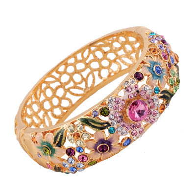 Bracelet Hollow Enamel Gold Plated Ornament - 𝓢𝓱𝓸𝓹𝓵𝓮𝓬𝔂