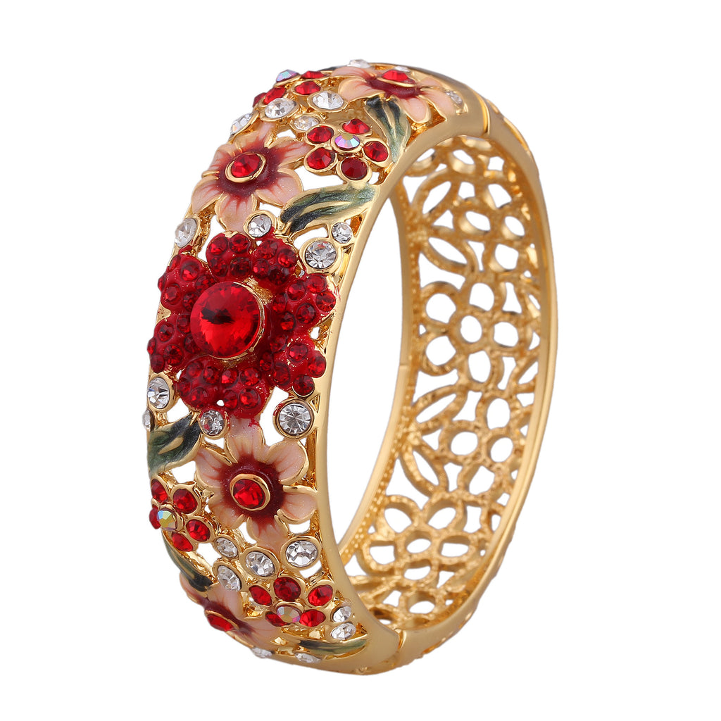Bracelet Hollow Enamel Gold Plated Ornament - 𝓢𝓱𝓸𝓹𝓵𝓮𝓬𝔂