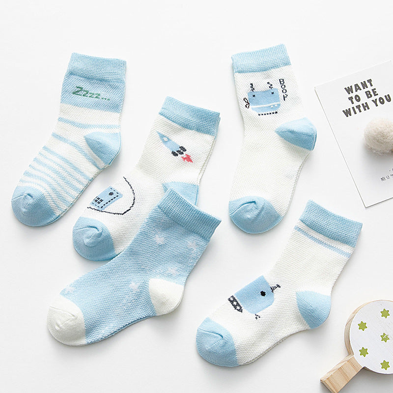 Cotton breathable male and female baby socks - 𝓢𝓱𝓸𝓹𝓵𝓮𝓬𝔂