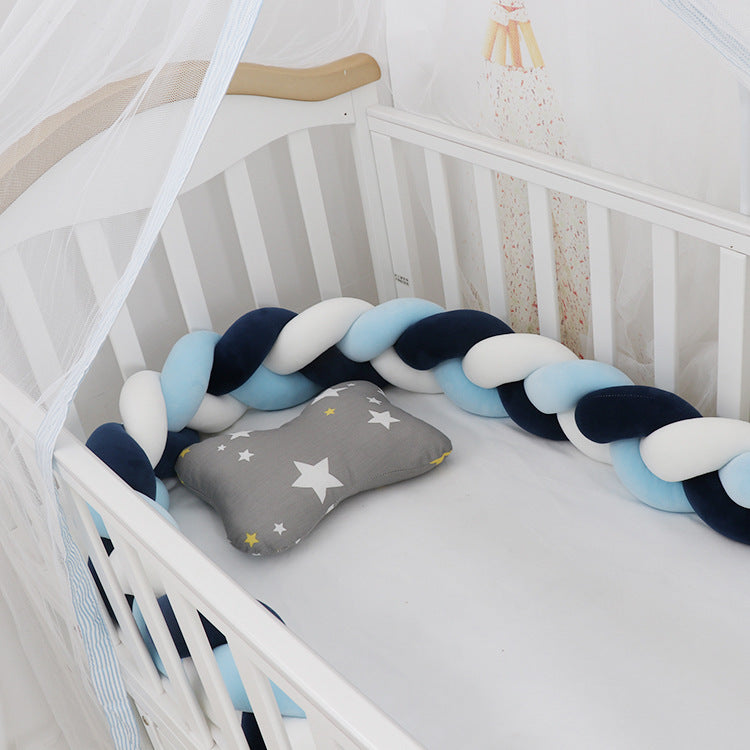 Baby Bumper Bed Braid Knot Pillow Cushion Bumper for Infant cuna Bebe lit Crib Protector Cot Bumper Room Decor - 𝓢𝓱𝓸𝓹𝓵𝓮𝓬𝔂