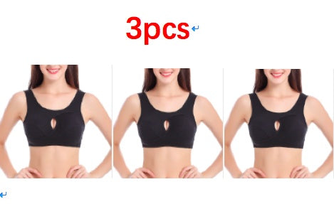 Plus Size Women Bra Ladies Cotton Quake-Proof Underwear Sleep Tops No Buckles Non Wire Lingerie With Removable Padded - 𝓢𝓱𝓸𝓹𝓵𝓮𝓬𝔂