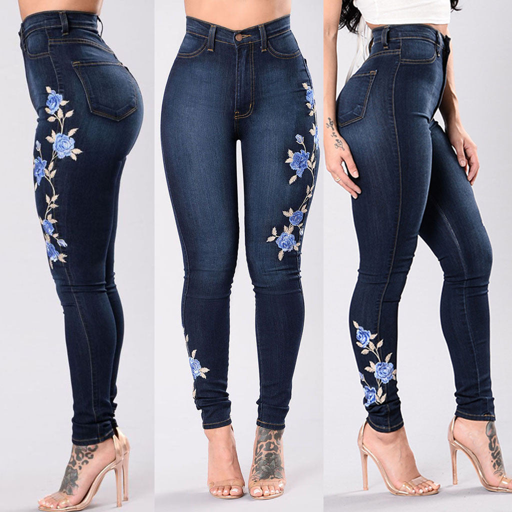 European and American embroidered jeans - 𝓢𝓱𝓸𝓹𝓵𝓮𝓬𝔂