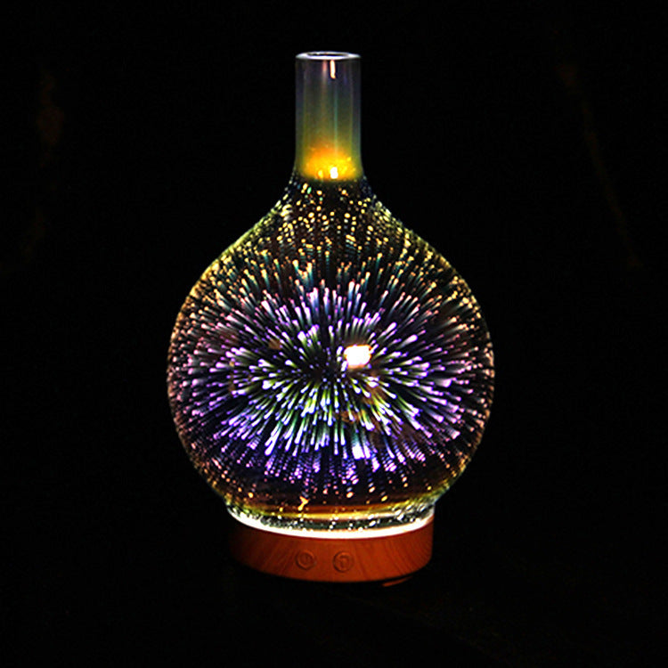 3D Glass Aroma Diffuser Colorful Lamp Humidifier Night Light - 𝓢𝓱𝓸𝓹𝓵𝓮𝓬𝔂