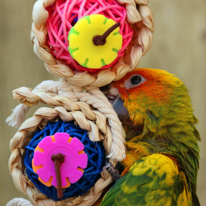 Parrot Supplies Pet Bird Toy Bite Toy Ran Vine Bal Twist String - 𝓢𝓱𝓸𝓹𝓵𝓮𝓬𝔂
