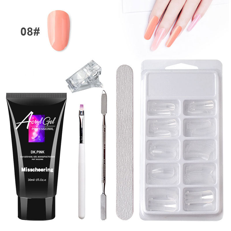 Painless Extension Gel Nail Art Without Paper Holder Quick Model Painless Crystal Gel Set - 𝓢𝓱𝓸𝓹𝓵𝓮𝓬𝔂