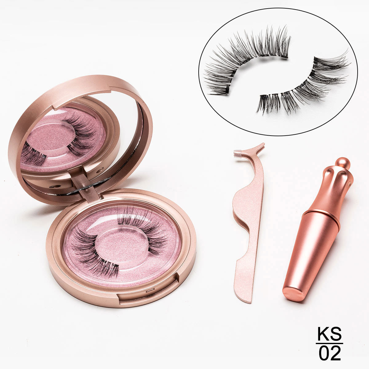 Natural Long Lasting Magnetic Liquid Eyeliner & Magnetic False Eyelashes & Tweezer Set Make up Set - 𝓢𝓱𝓸𝓹𝓵𝓮𝓬𝔂