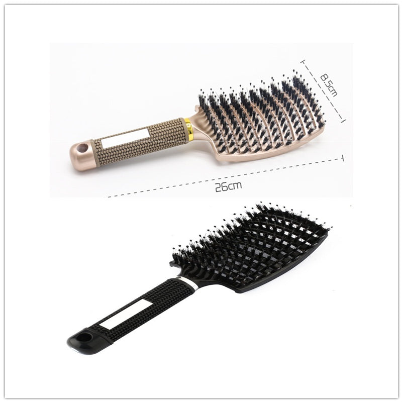 Hairbrush Anti Klit Brushy Haarborstel Women Detangler Hair Brush Bristle Nylon Scalp Massage  Teaser Hair Brush Comb - 𝓢𝓱𝓸𝓹𝓵𝓮𝓬𝔂