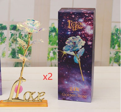 24K Luminous Color Gold Rose Flower Set - 𝓢𝓱𝓸𝓹𝓵𝓮𝓬𝔂