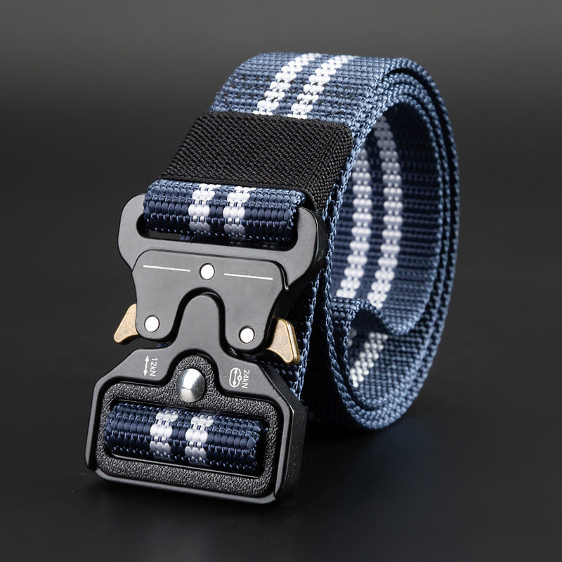Men's Outdoor Nylon Elastic Buckle Belt Work Clothes Belt - 𝓢𝓱𝓸𝓹𝓵𝓮𝓬𝔂
