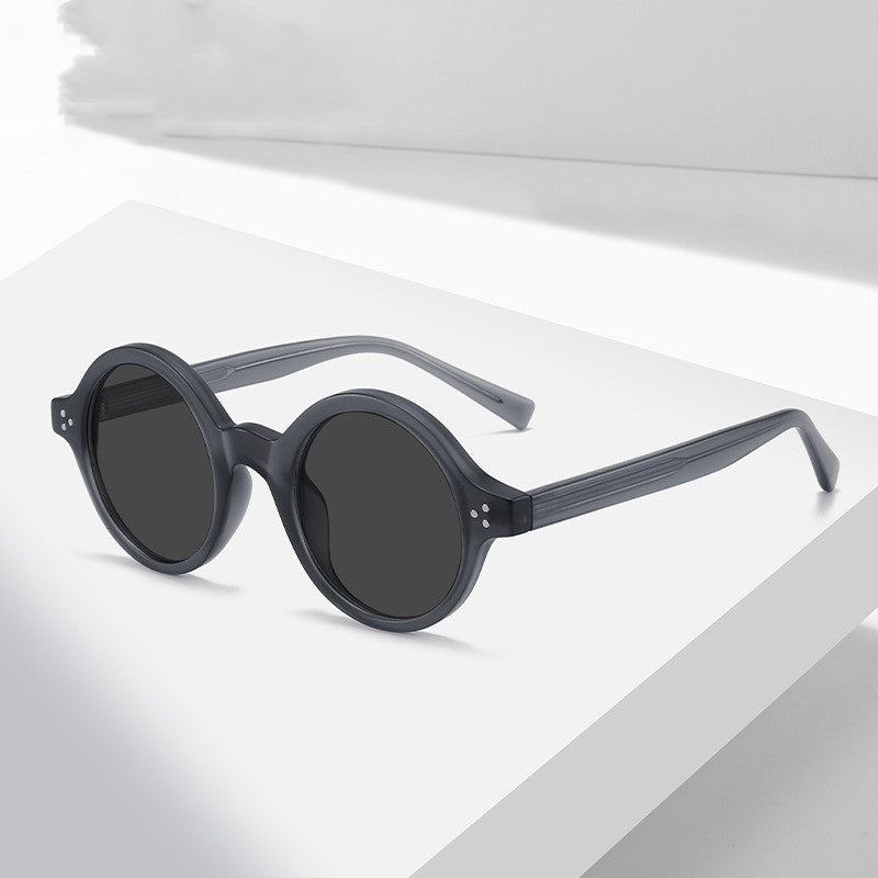 European And American Vintage Round Frame Polarized Sunglasses - 𝓢𝓱𝓸𝓹𝓵𝓮𝓬𝔂