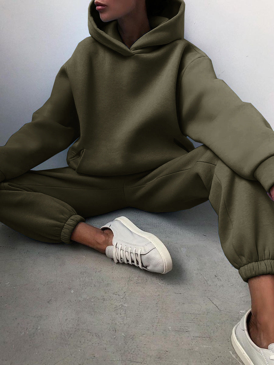 Women's Casual Hooded Sweater Two-piece Suit Clothes Hoodie Tracksuit - 𝓢𝓱𝓸𝓹𝓵𝓮𝓬𝔂