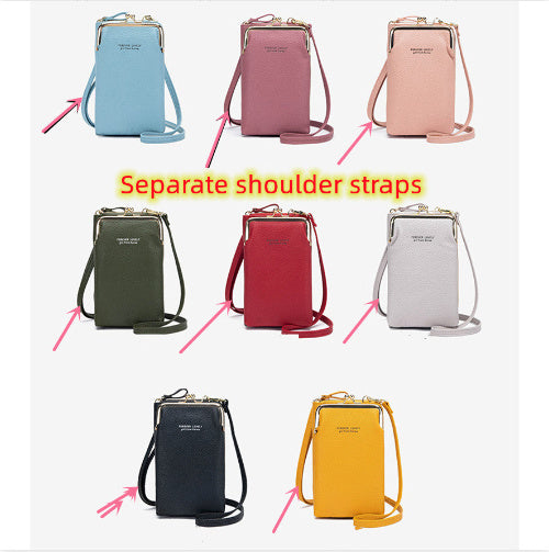 Fashion Lychee Pattern Solid Color Diagonal Shoulder Bag - 𝓢𝓱𝓸𝓹𝓵𝓮𝓬𝔂