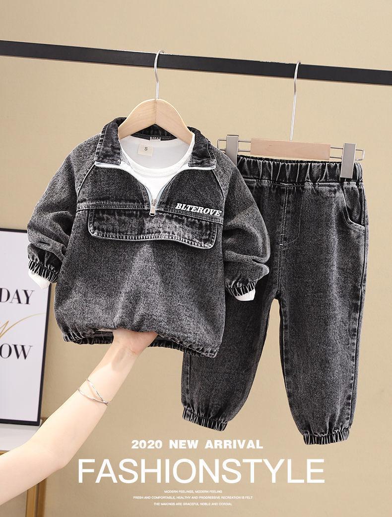 Boys Spring Clothing New Clothes Fashionable Handsome Children's Clothing - 𝓢𝓱𝓸𝓹𝓵𝓮𝓬𝔂
