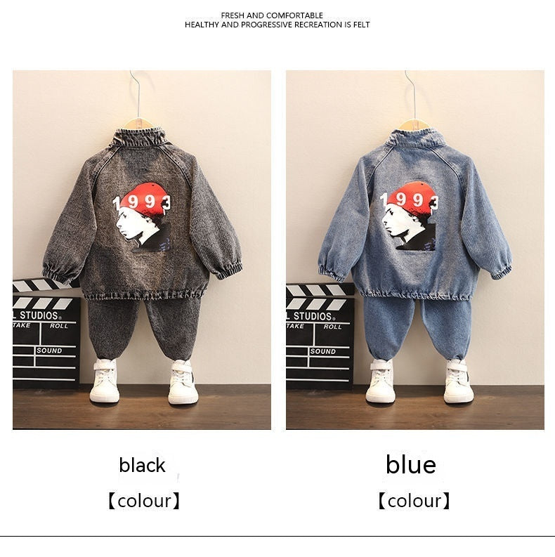 Boys Spring Clothing New Clothes Fashionable Handsome Children's Clothing - 𝓢𝓱𝓸𝓹𝓵𝓮𝓬𝔂