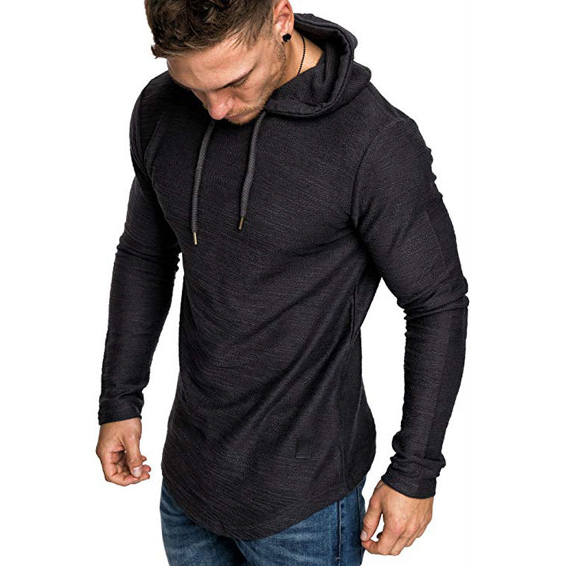 Men Hoodie Sweatshirt Casual Long Sleeve Slim Tops Gym T-shir - 𝓢𝓱𝓸𝓹𝓵𝓮𝓬𝔂