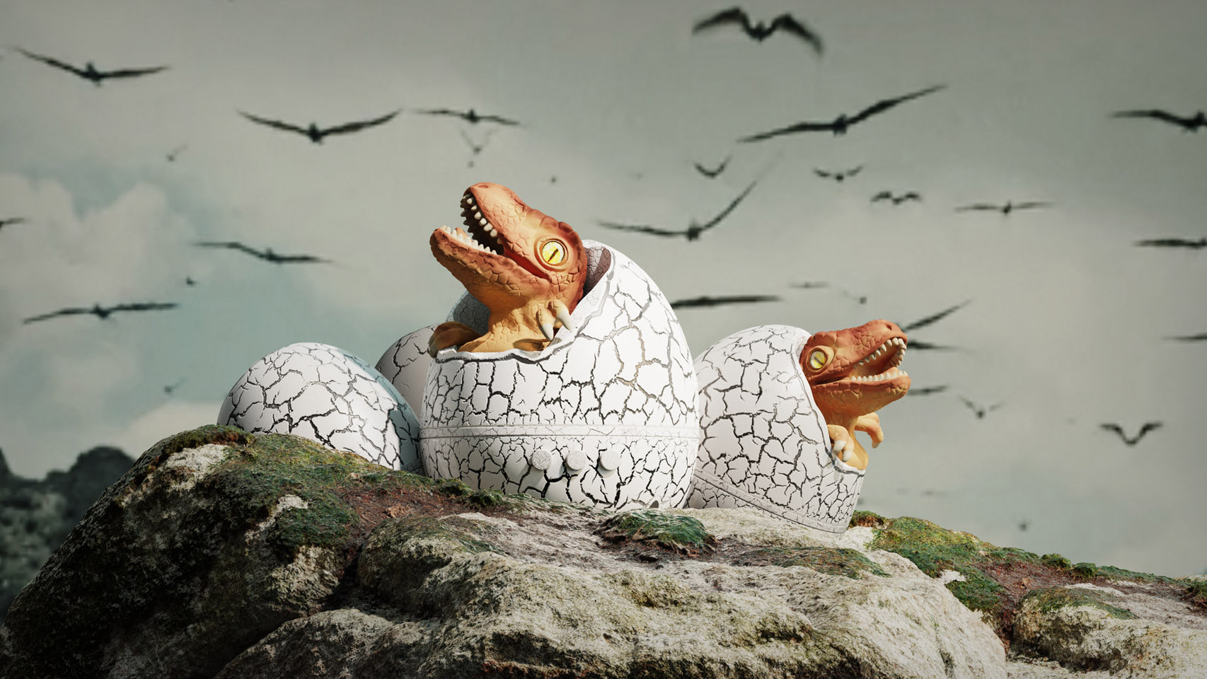 Cross-border Starry Sky Light, Cracked Translucent Dinosaur Egg Starry Sky Projection Light - 𝓢𝓱𝓸𝓹𝓵𝓮𝓬𝔂