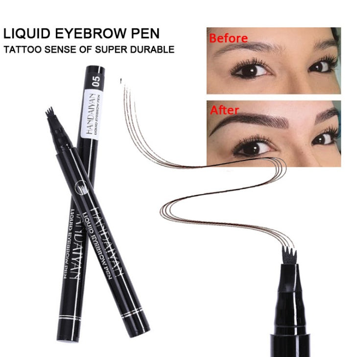 Microblading Eyebrow Pencil Waterproof Fork Tip Tattoo Pen Tinted Fine Sketch Eye Brow Pencils Long Lasting Eyebrows - 𝓢𝓱𝓸𝓹𝓵𝓮𝓬𝔂