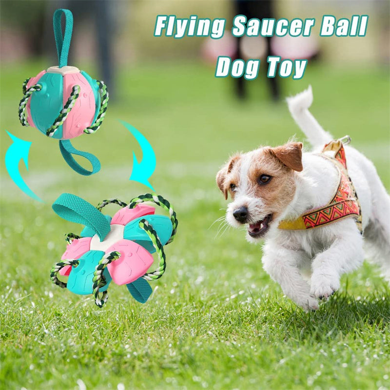 Interactive Dog Football Soccer Ball With Tabs Inflated Training Toy Outdoor Border Collie Balls Pet Products - 𝓢𝓱𝓸𝓹𝓵𝓮𝓬𝔂