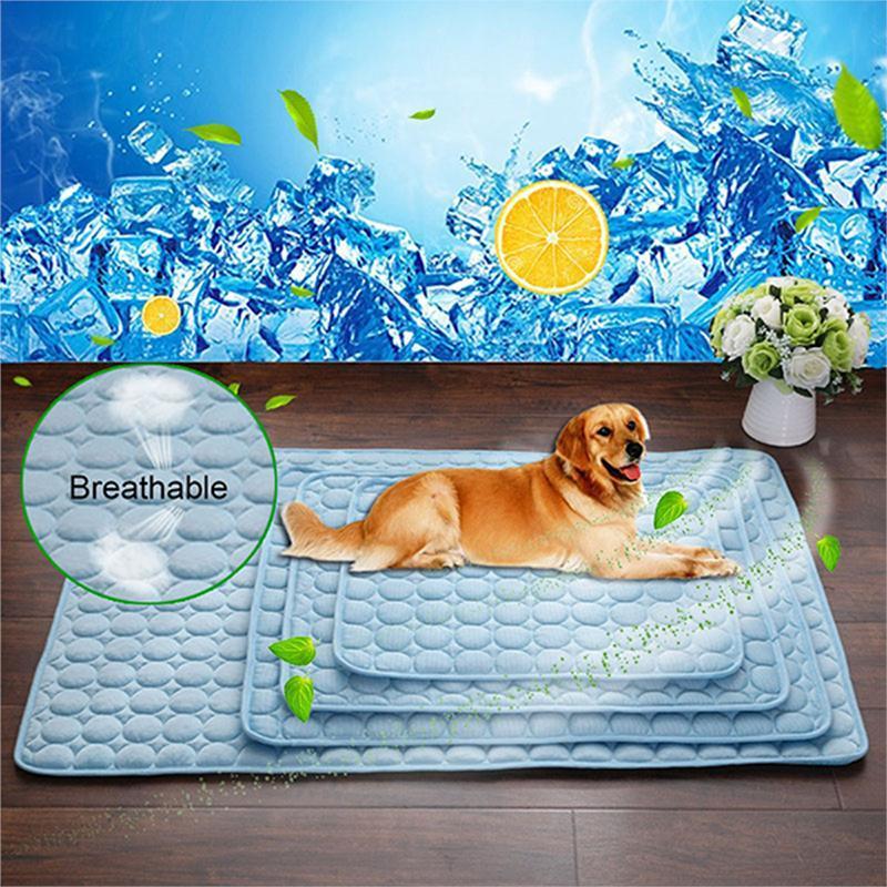 Pet Dog Cat Ice Silk Cold Nest Pad For Cooling In Summer - 𝓢𝓱𝓸𝓹𝓵𝓮𝓬𝔂