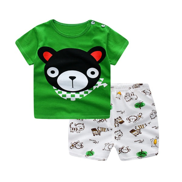 Cartoon Clothing Baby Boy Summer Clothes T-shirt Baby Girl Casual Clothing Sets - 𝓢𝓱𝓸𝓹𝓵𝓮𝓬𝔂