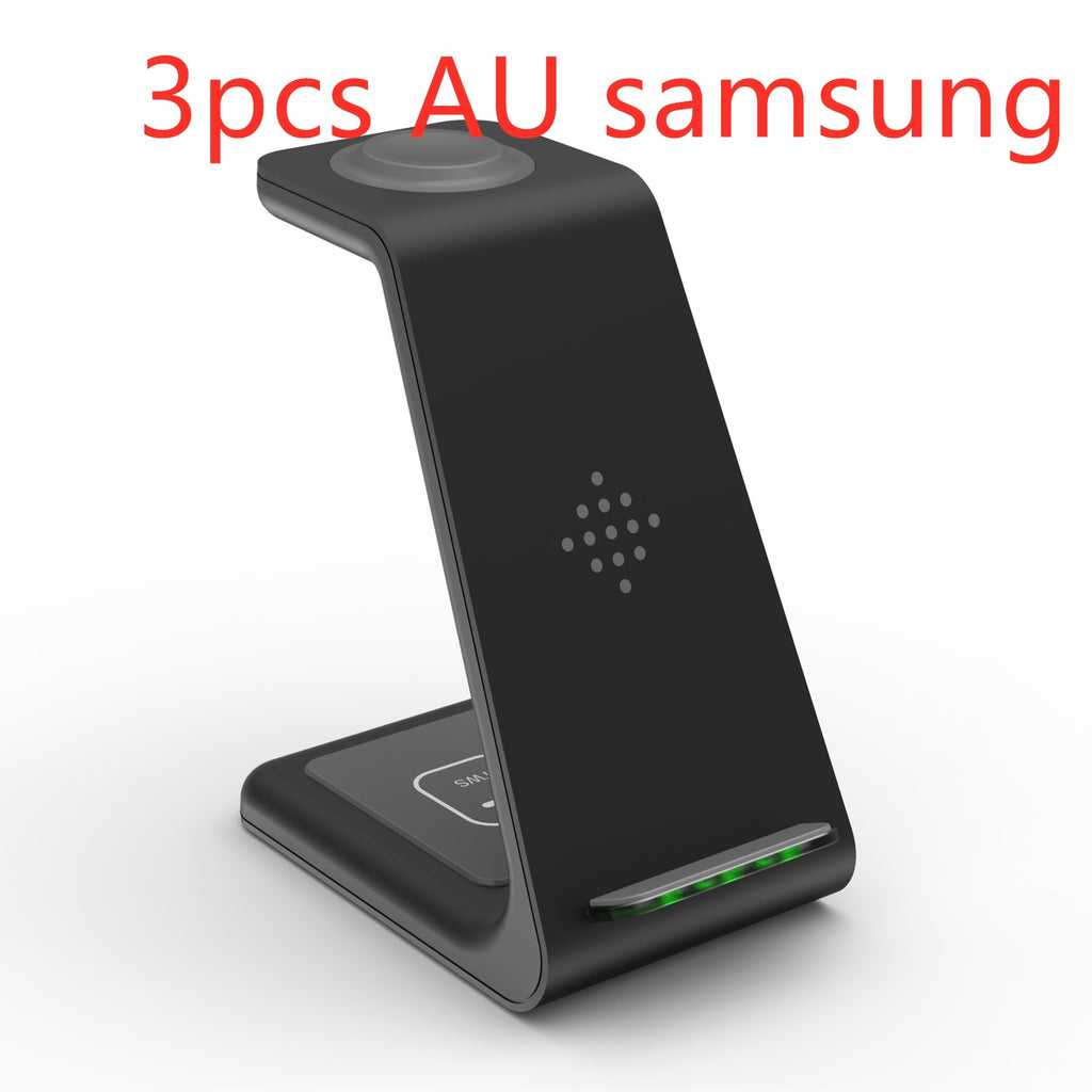 3 In 1 Fast Charging Station Wireless Charger Stand Wireless Quick Charge Dock For Phone Holder - 𝓢𝓱𝓸𝓹𝓵𝓮𝓬𝔂