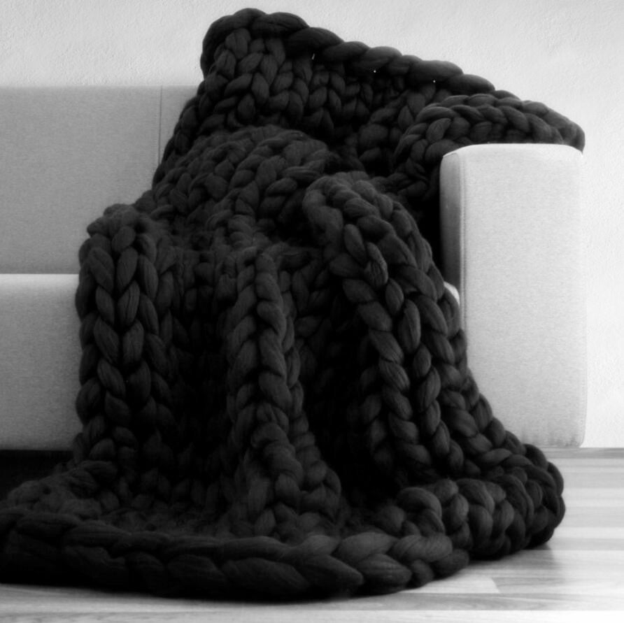 Acrylic woven super thick wool blanket - 𝓢𝓱𝓸𝓹𝓵𝓮𝓬𝔂