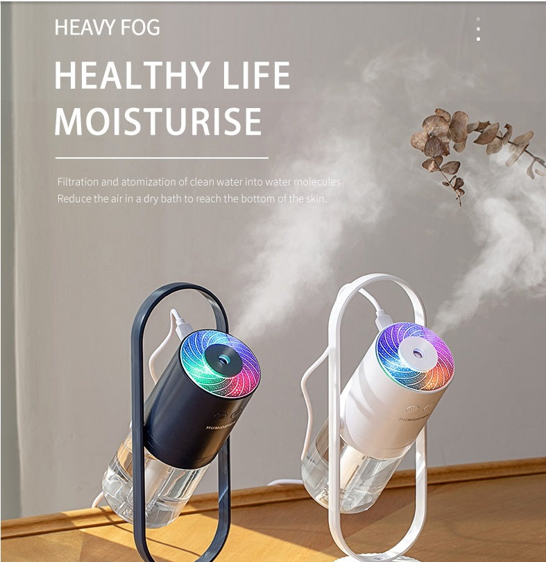 Magic Shadow USB Air Humidifier For Home With Projection Night Lights Ultrasonic Car Mist Maker Mini Office Air Purifier - 𝓢𝓱𝓸𝓹𝓵𝓮𝓬𝔂