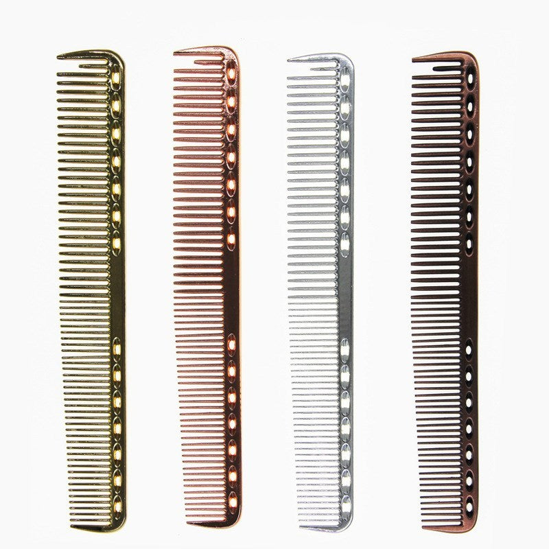 Space aluminum haircut comb high-grade metal comb - 𝓢𝓱𝓸𝓹𝓵𝓮𝓬𝔂