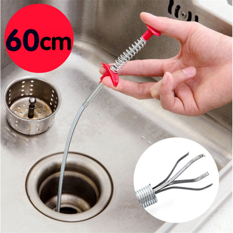 60CM Sewer Dredger Spring Pipe Dredging Tool Household Hair Cleaner Drain Clog Remover Cleaning Tools Household For Kitchen Sink Kitchen Gadgets - 𝓢𝓱𝓸𝓹𝓵𝓮𝓬𝔂