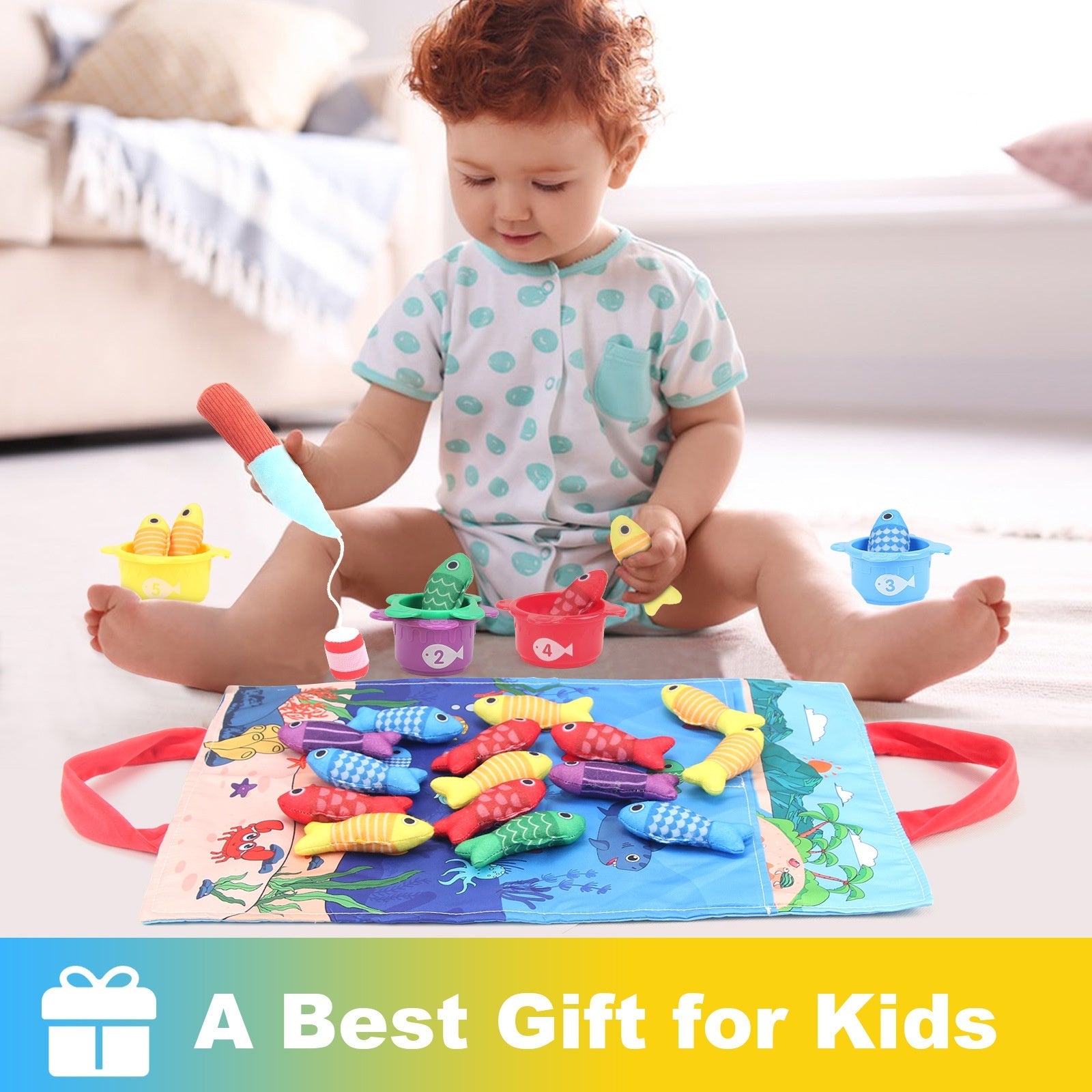 Baby Fishing Toys Three-dimensional Fabric Crawling Early Education Enlightenment - 𝓢𝓱𝓸𝓹𝓵𝓮𝓬𝔂