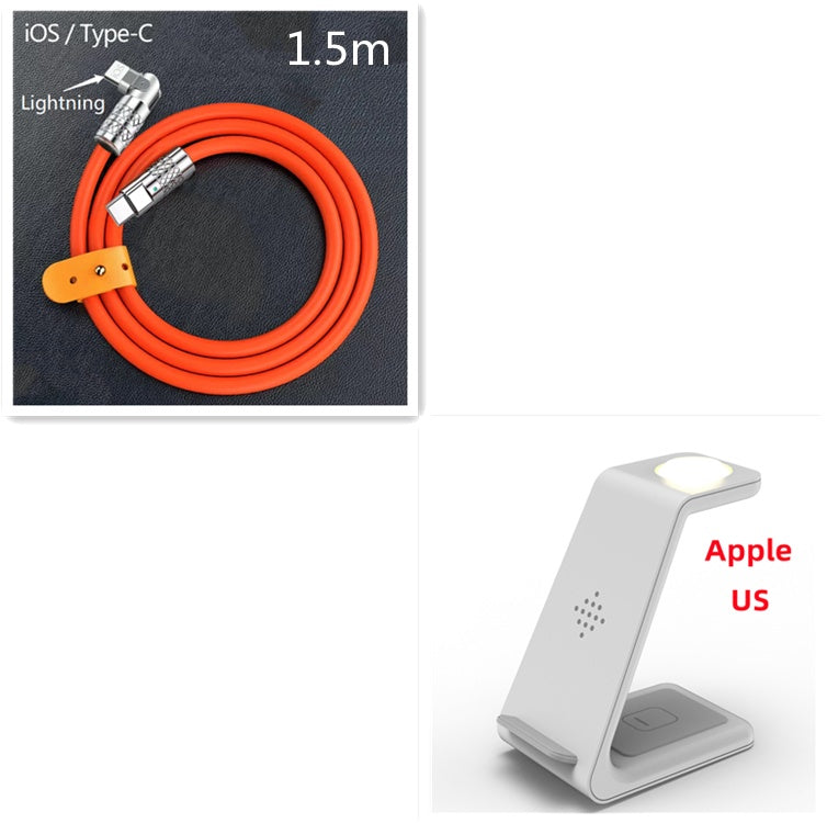 3 In 1 Fast Charging Station Wireless Charger Stand Wireless Quick Charge Dock For Phone Holder - 𝓢𝓱𝓸𝓹𝓵𝓮𝓬𝔂