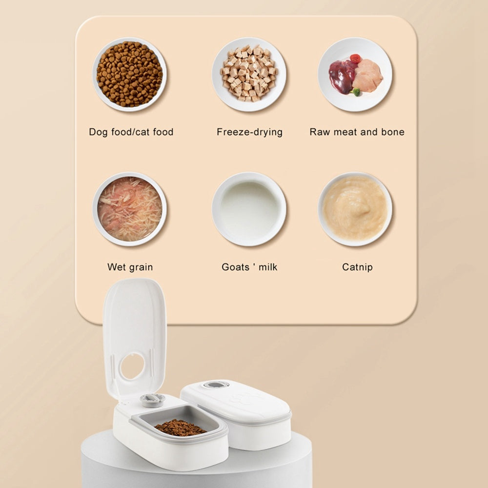 Automatic Pet Feeder Smart Food Dispenser For Cats Dogs Timer Stainless Steel Bowl Auto Dog Cat Pet Feeding Pets Supplies - 𝓢𝓱𝓸𝓹𝓵𝓮𝓬𝔂